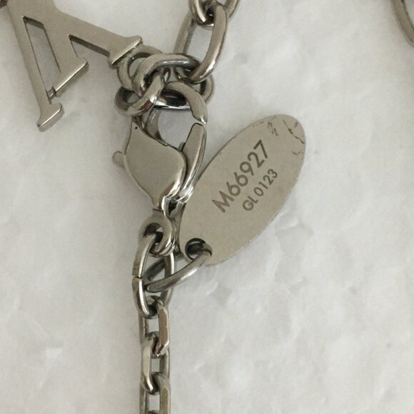 Louis Vuitton Crystal Gamble Station Necklace 18.5" 100% Authentic Silver-Tone - Picture 6 of 10